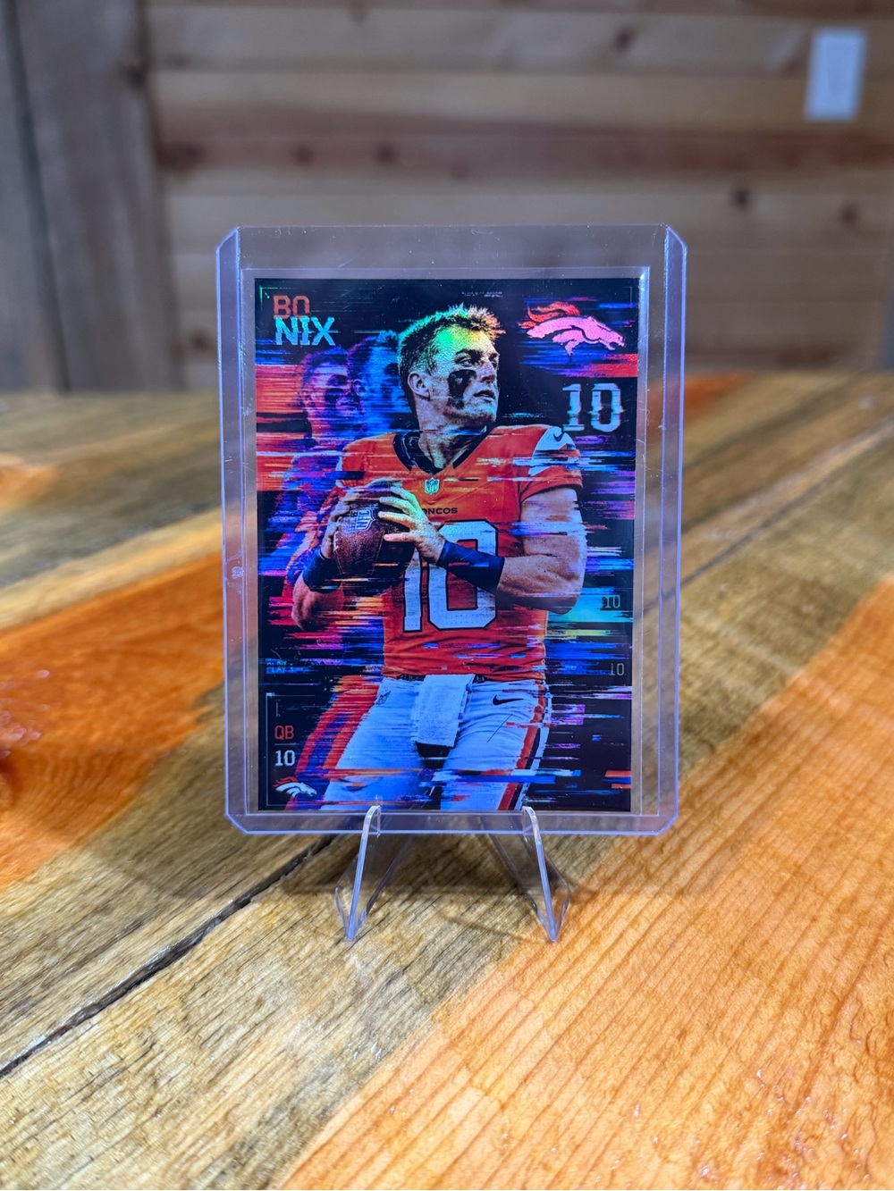 Bo Nix Denver Broncos Custom Football Trading Card